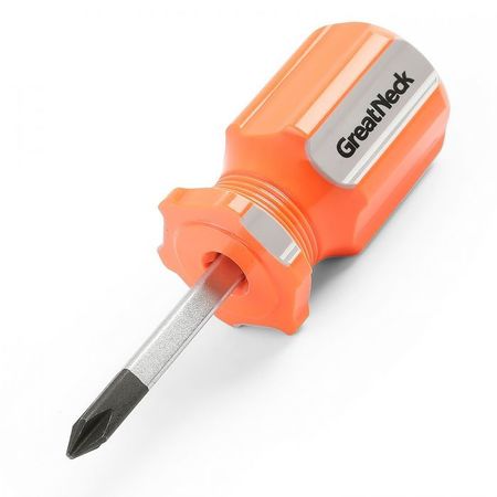 GREAT NECK #1 x 1.5 Inch Phillips Square Shank Stubby Screwdriver 73110
